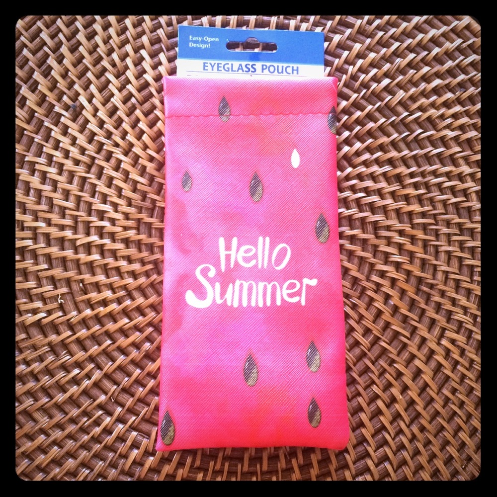 Watermelon Print Squeeze Top glasses Pouch